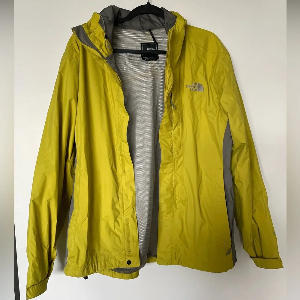 The North Face Men's Lime Green Raincoat